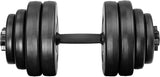 2x Dumbbell Weight Set Weight with Plastic Coating | Ribbed Grip & Spinlock Collars | Various Weights Available