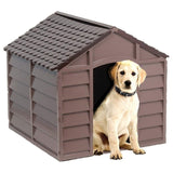 Outdoor Plastic Dog Kennel Shelter Winter House Durable Large XL