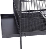 XL Bird Aviary Cage 146 x 54 x 54 cm for Small Birds and Budgies