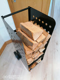Firewood Trolley XL 100 kg 53x36x106cm with Rubber Wheels