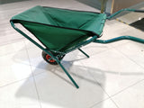 Green Folding Garden Wheelbarrow Holds up to 30 kg