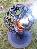 COMING SOON ...  HAND MADE HORSESHOE FIRE PIT  /WORK OF ART ....AMAZING