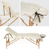 Mobile Massage Table 3 Zones Height-Adjustable Including High-Quality  Headrest and Bag