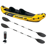 Kayak 2 man Inflatable Canoe Boat + Oars + Pump