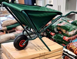 Green Folding Garden Wheelbarrow Holds up to 30 kg