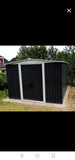 Tool Shed, Galvanised Metal, 8.38m³ - 14.65m³, incl. sliding doors