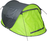 pop-up tent for 2 people, incl. Guy ropes, pegs and practical carry bag