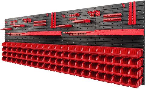 Box Stacking Rails Tool Wall 230 x 78 cm Stacking Boxes Tool Holder Wall Plate Bracket Ra ...