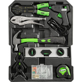 Aluminum tool case with 899 parts