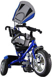 BLUE 4-in-1 Childrens Tricycle Kids Trike 3 Wheel Bike