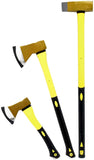 Axe set 3 pieces. Splitting Axe and Splitting Hammer, Light Weight and Non-Slip Handle