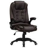 Executive Office / Gaming Chair Luxury Leather Reclining Brown
