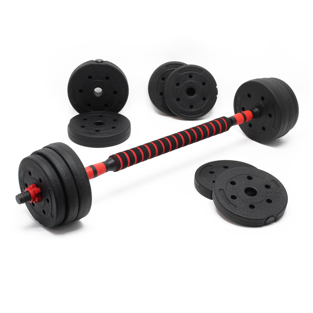 Dumbbell bar and discount plates