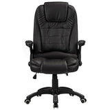 Executive Office / Gaming Chair Luxury Leather Reclining Black