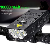 5Leds Bike light Usb Rechargeable T6 9000lm Bike  Flashlight SUPER STRONG ..Also acts as a powerbank