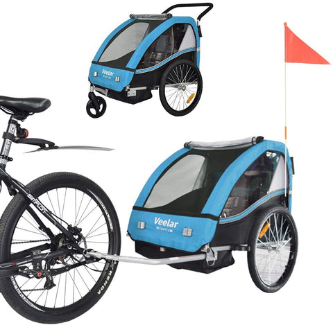 2 in 1 shop bicycle trailer & jogger