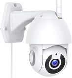 Camera Wireless WiFi IP Outdoor Cameras with Pan Tilt 360° View Night Vision  Motion Detection