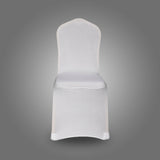 Set of 10 X Chair Covers Universal Stretch White Stretch Chair Cover