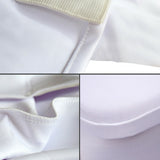 Set of 10 X Chair Covers Universal Stretch White Stretch Chair Cover