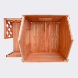 Outdoor Wooden Cat House Cat Shelter Weatherproof with Terrace