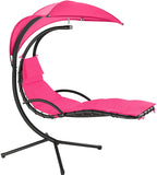 Floating Lounger with Parasol, Indoor & Outdoor, Includes Cushion with Pillow