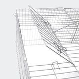 Rabbit Open Enclosure 183x122x60cm Guinea Pig Run with Sun Protection