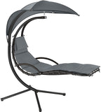 Floating Lounger with Parasol, Indoor & Outdoor, Includes Cushion with Pillow