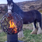 COMING SOON ...  HAND MADE HORSESHOE FIRE PIT  /WORK OF ART ....AMAZING