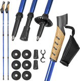Nordic Walking sticks with anti-shock damping system continuously adjustable - Various colors and quantities -