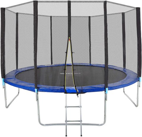 Outdoor Trampoline Safety Net Enclosure, incl. Padding & Ladder  244CM