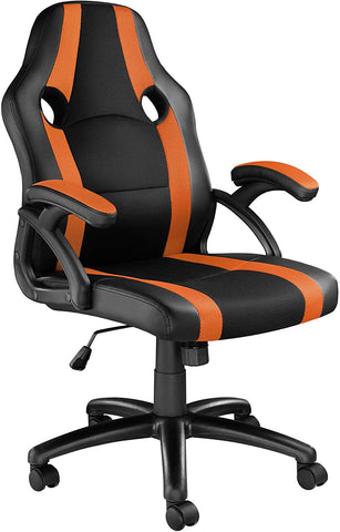 Racing office chair, executive chair with rocker mechanism
