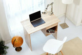 Office Computer Desk with 1 Drawer and 1 Open Shelf Oak