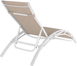 Set of 2 x Aluminum Sun Loungers, Weather-Resistant, Including Head Pad 6 COLOURS