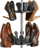 shoe carousel shoe rack, telescopic shelf, height-adjustable, height-adjustable, can hold up to 96 shoes, height max. 300 cm.