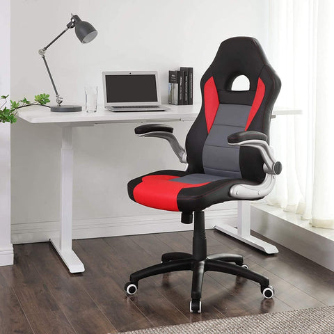 Red Racing Computer Chair RACING GAMING CHAIR SWIVEL COMPUTER DESK OFFICE CHAIR..RED – Gilligan sales