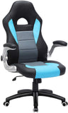 RACING GAMING CHAIR SWIVEL COMPUTER DESK OFFICE CHAIR  BLUE