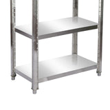 Stainless Steel Shelf 150x50x155cm with 4 Boards for Restaurants