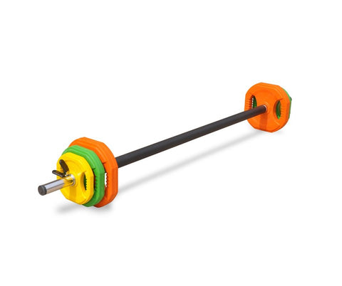 20kg Studio Pump Weights & Barbell Rep Set Aerobic Body Strength Workout