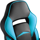Computer Chair, Gaming Executive With Footrest Light Bue