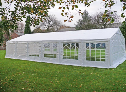 6x12 m party tent Marquee  PE tarpaulin 180 g/m², white