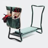 Garden kneeling chair upholstered foldable with bag up to 150kg