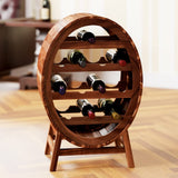 Wine Rack for 12 Bottles Wine Barrel Design Height 90 cm