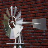 Decoration ..Windmill 245cm Silver-coloured Windmill Wind Game Ball Bearing Mill